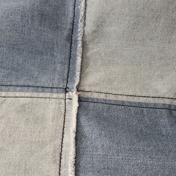 Womens Cute and Fashionable Raw Hemmed Nordstrom BP. 100% Cotton Denim Tank Top - Picture 2 of 6